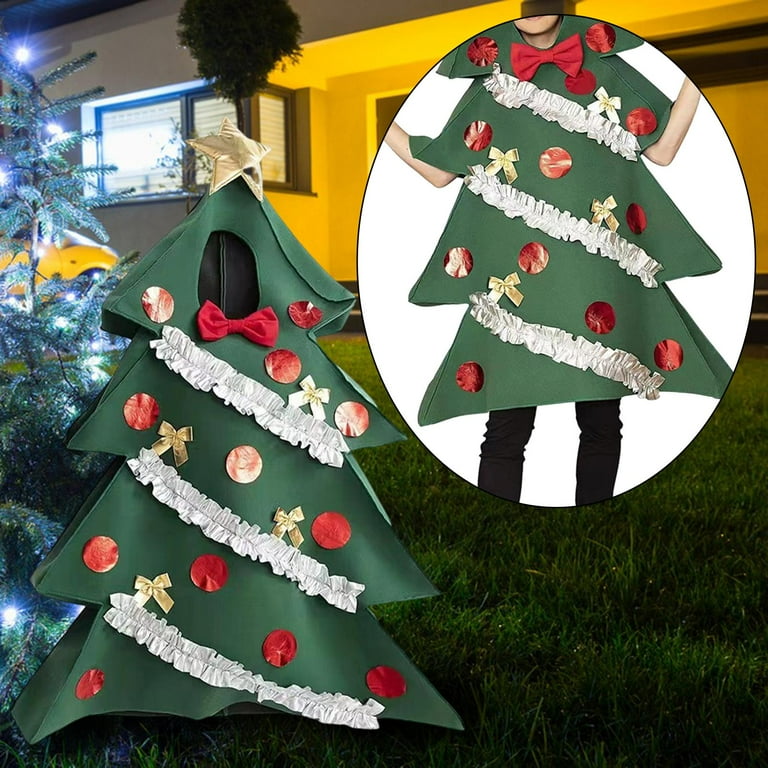 Funny Christmas Tree Costume Women Men Holiday Celebration Christmas  Clothing Cosplay Unisex for Stage Parties Performance Festival Green -  Walmart.com