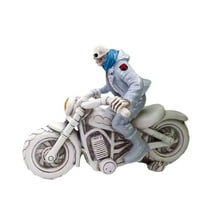 Niusricy Halloween Table Decorations Cool Skeleton Figures Statue Desk Centerpieces for Home Indoor Outdoor Party Decor