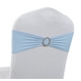 thumbnail image 3 of MDS Pack of 75 Spandex Chair Sashes Bow Ties With Buckle for Wedding - baby Blue, 3 of 6
