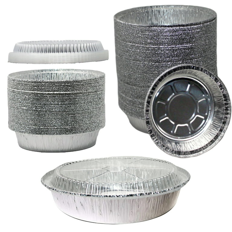 Round Aluminum Pans Cake Containers Lids Aluminum Bbq Foil Tray Sheet Cake Pan  Lid Tin Foil Pan Meat Pot Mini Baking Pot - AliExpress