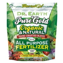 Dr. Earth Organic & Natural Pure Gold All Purpose Plant Food, 2-2-2 Fertilizer, 3 lb.