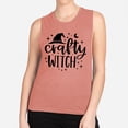 thumbnail image 2 of Crafty Witch Women's Muscle Tank X-Small Desert Pink, 2 of 5