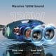 thumbnail image 2 of Altavoz Bluetooth ZEALOT inalámbrico de 120 W con graves retumbantes, color azul, 2 of 7