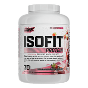 Nutrex Research IsoFit Strawberries and Cream Whey Protein Isolate Powder 70 Servings