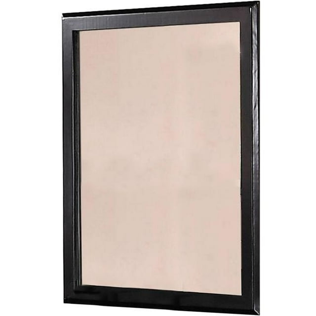 Benjara BM232102 36 in. Rectangular Wood Encased Mirror, Black