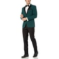 thumbnail image 3 of Caravelli Men's 613148 Slim Fit Textured Top 2-Piece Tuxedo - Hunter Green - 40S, 3 of 5