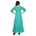 thumbnail image 3 of Moomaya Robe Longue à Col Rond à Manches 3/4 pour Femmes Grande Taille Vêtements d'Été, 3 of 3