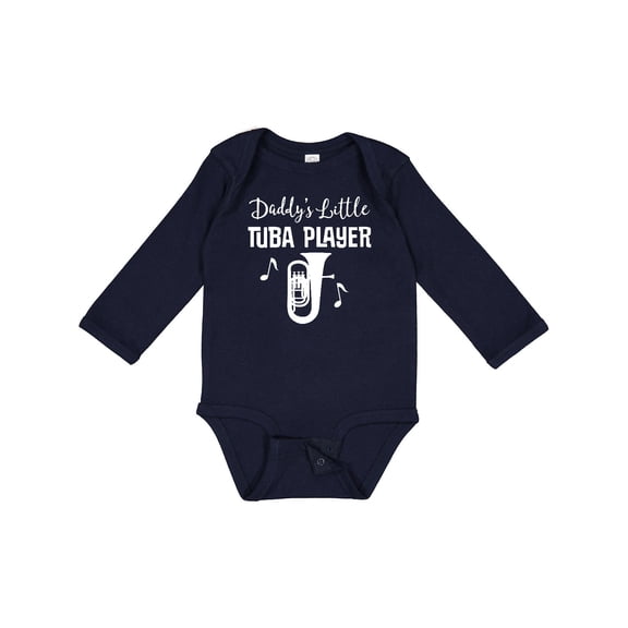 Inktastic Future Tuba Player (daddys Little) Boys or Girls Long Sleeve Baby Bodysuit