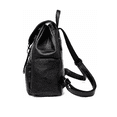 thumbnail image 3 of Mochila Impermeable Antirrobo De Cuero Negra, 3 of 4