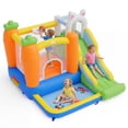 thumbnail image 1 of Gymax Rabbit Inflatable Playground w/Climbing Wall Slide & Ball Pit for Kids 3-12, 1 of 10