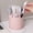 Pink, variant on LKXGBMY Pen Holder for Desks with 4 Compartments, 60°Rotating Desk Organizer,Tidy Desk for Teacher,Office,Art Supplies, Beige
