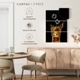 thumbnail image 4 of Elephant Stock Whiskey And Ice Cubes Wall Art - Vertical Multi Panel Canvas - Dining Room Wall Decor - Food And Drink Multi Panel - Black And Orange Decor - 14" x 23", 4 of 4