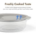 thumbnail image 2 of Plastic Freezer Cooked Rice Storage Container, 4Pack 1.8cup Yellow, 2 of 3