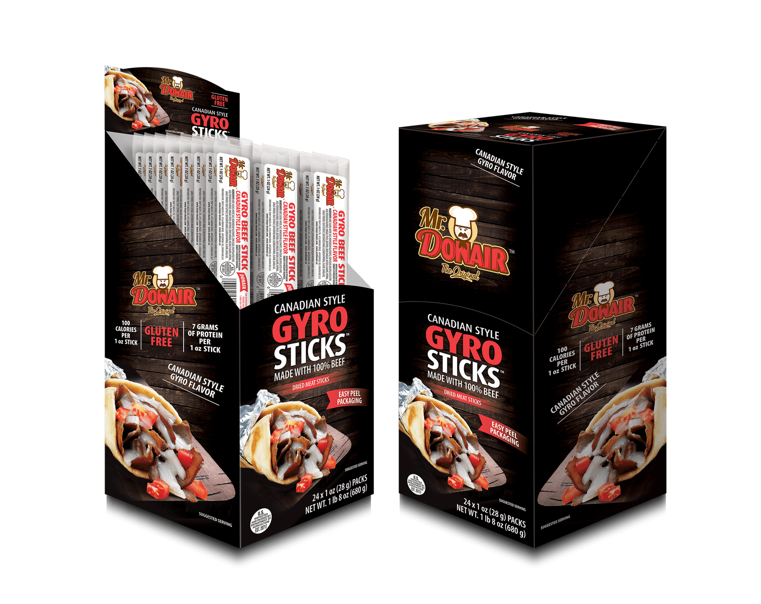Meat Stick Canadian Style Gyro 24 Count 1 oz
