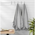 thumbnail image 3 of MALLONI HOME Ultra Soft 6 Pack Cotton Towel Set, Contains 2 Bath Towels 28x55 inch, 2 Hand Towels 16x24 inch & 2 Wash Coths 12x12 inch, Ideal for Everyday use, Compact & Lightweight - Light Grey, 3 of 7
