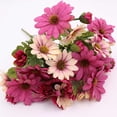 thumbnail image 2 of Ramo de flores artificiales Fotografía Prop Decoración floral para el hogar Tela de seda Ramo de flores falsas, Rosa roja Kearding HA6735-05B, 2 of 6