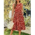 thumbnail image 6 of Zeagoo Sleeveless Dress for Women Summer Midi Dress Dress Round Neck Tshirt Dress Plain Casual Loose Fit Shift Dresses Aline Sundress, 6 of 6