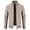 Beige, variant on Fesfesfes Men's Sweater Jacket Fall And Winter Stand Collar Knitting Sweater Solid Color Outwear Casual Jacket Plus Size $10