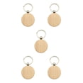 thumbnail image 1 of relayinert 1/2/3/5 Wood Key Chain Craft Blank Keyring Gift Personalized Pendant Hanging Outdoor Holder Handicraft Organizer Accessory Type 14 5PCS, 1 of 6