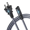 thumbnail image 1 of Cable de alimentación Goalfish de 2 m, 7 A, 125 V, 18 AWG, 2 clavijas, para Sony PS4 PS5, 1 of 7