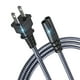 thumbnail image 1 of Cable de alimentación Goalfish de 2 m, 7 A, 125 V, 18 AWG, 2 clavijas, para Sony PS4 PS5, 1 of 7
