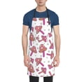 thumbnail image 4 of Cauagu Purple Mushroom Aprons with Pockets,Waterproof Apron for Women,Kitchen Cooking Apron Adjustable Bib Aprons Chef Apron for Cooking,Drawing,Crafting, 4 of 8