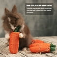 thumbnail image 5 of Twoworld 2Pcs Carrot Patch Chew Toys Teeth Cleaner Bite Resistant Bunny Molar Toys for Small, 5 of 6