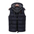 thumbnail image 2 of Chaleco con capucha para hombre, chalecos informales de invierno para hombre, ropa de abrigo, chaqueta con capucha cálida, chaleco para hombre, chaquetas reversibles sin mangas, Parkas, chalecos para, 2 of 5