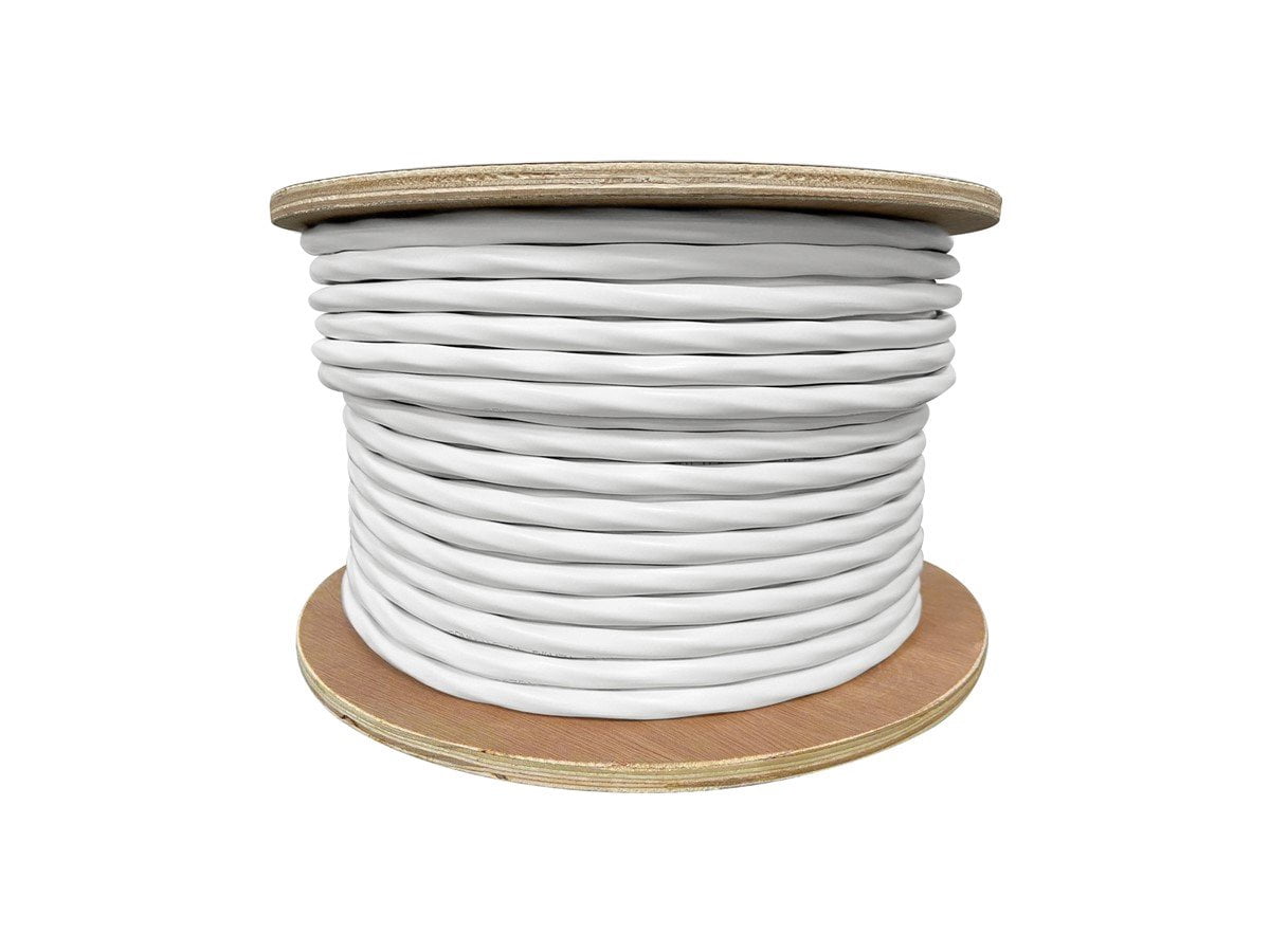 Monoprice Speaker Wire, CL2 Rated, 4-Conductor, 12AWG, 250ft, White