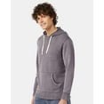 thumbnail image 2 of Alternative B16312365 Mens School Yard Mineral Wash French Terry Hooded Sweatshirt, Nickel - Large, 2 of 5