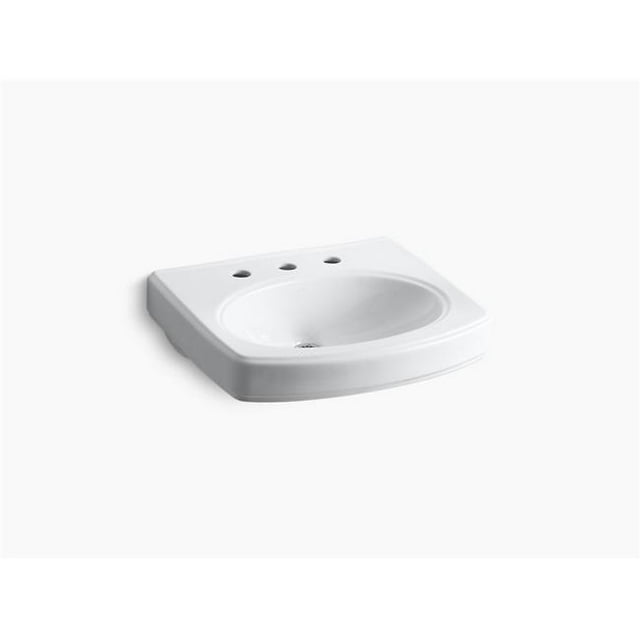 Kohler K-2028-8-0 Lavabo Lavabo Pinoir avec Trou de Robinet 8 Po Répandu - Blanc