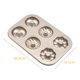 thumbnail image 4 of Molde para rosquillas de 6 cavidades, bandeja para hornear rosquillas de acero al carbono, bandeja antiadherente para hornear pasteles y galletas Herramientas y accesorios para hornear 1 Stück Toystoory HA2300-00B, 4 of 6