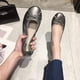 thumbnail image 4 of Cómodas bailarinas con lazo, mocasines con punta redonda, zapatos de vestir sin cordones para mujer, 4 of 9