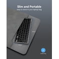 thumbnail image 6 of TECKNET BASICS 2.4G Small Wireless Keyboard, Compact Mini Design with Media Hotkeys & 12-Month Battery Life for PC, Desktop, Laptop, Smart TV - Grey, 6 of 6