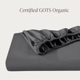 thumbnail image 3 of Bare Home 100% Organic Cotton Fitted Sheet - Percale Weave  - Twin, Gray, 3 of 10
