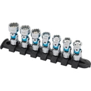 Titan Tool 66840 7-Piece Auto Flex Chrome Metric Socket Set