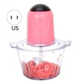 thumbnail image 3 of Picadora de carne 2L Exprimidor eléctrico de acero inoxidable Picadora de ajo para alimentos Cocina Picadora de verduras Mezclador Enchufe de EE. UU., Rosa Eigraketly HA008309-01, 3 of 6