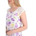 thumbnail image 5 of Ezi Nightgowns for Women - Soft & Breathable Satin Night Gowns for Adult Women - Medium to Plus Size Womens Sleep Shirts - Knee-Length Nightgown, 5 of 5