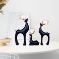 thumbnail image 1 of Conjunto de 3 Piezas Estatuas de Alce de Navidad BLESIY Figuras de renos 2024, 1 of 8