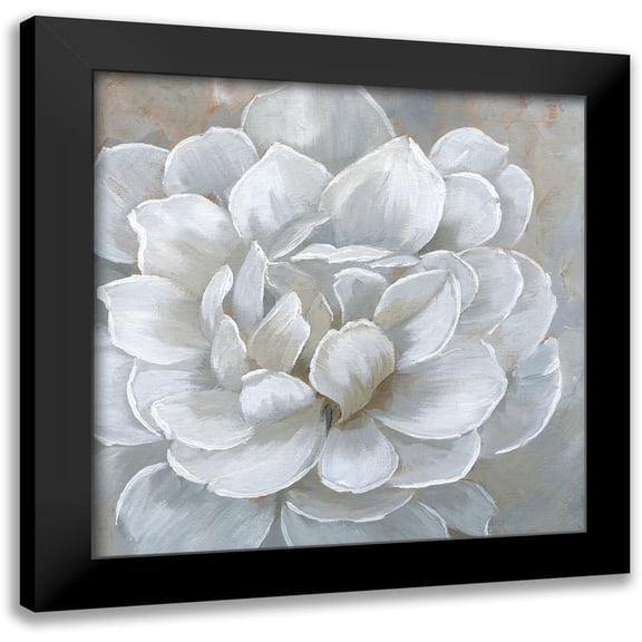 Nan 12x12 Black Modern Framed Museum Art Print Titled - Bombshell Bloom I