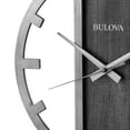 thumbnail image 2 of Bulova B1864 Silver Streak Contemporary Metal Silent Open Tabletop Clock, 2 of 3