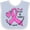 Blue and White, variant on Inktastic Love, Care, Cure Breast Cancer Awareness Pink Ribbon Boys or Girls Baby Bib