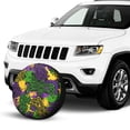 thumbnail image 2 of Kdxio Mardi Gras7 for Tire Cover Wheel Protectors Tyre Covers Weatherproof Wheel Covers Universal Fit for Trailer Rv SUV Truck Camper Travel Trailers 14 inch, 2 of 8