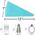 thumbnail image 4 of kkbbma under $5 4Pcs Cake Decorating Tips Set, 15-Piece Cake Decorating Tip Set, Piping Nozzles Bags Cream Scraper Kit, Baking Tools Cupcake Frosting, Reusable Pastry Decorating Supplies, 4 of 7