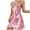 Pink, variant on Tnhcen Women's Heart-Print Nightgown Silky Satin Sleepwear Spaghetti Strap Loose Nightdress Home Wear S-4XL Multiple Colors Available Beige