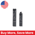 thumbnail image 2 of 2-Piece Matte Black Stainless Steel Nail Clippers Set, 2 of 4