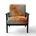 thumbnail image 4 of Designart "Dancing Tangerines II" Chaise d'Appoint Jaune Paysage Abstrait - Fauteuil Moderne pour Chambre, 4 of 7