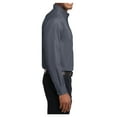 thumbnail image 3 of Mens Tall Long Sleeve Cotton/Polyester Easy Care Shirt Steel Grey/ Light Stone 4X-Large Tall, 3 of 6