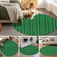 thumbnail image 5 of Small Round Rug 3Ft Washable Non-Slip, Retro Green Circle Area Rugs for Living Room Bedroom, Vintage Rustic Plants Trees Lines Pattern Indoor Floor Mats Carpet Runner for Home Decor, 5 of 8