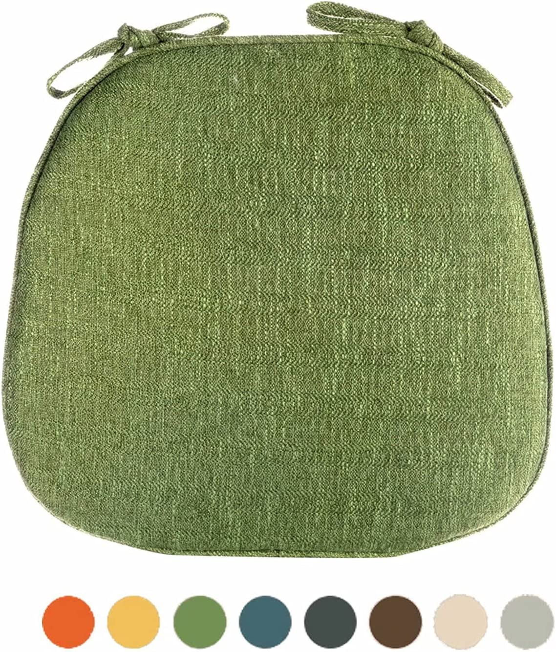 WOVTE Chair Pads for Dining Chairs Set of 4 with Ties, Seat Cushions